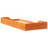 vidaXL Bed Frame Wax Brown 90 x 210 cm Solid Pine Wood
