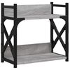 vidaXL Printer Stand 2-Tier Grey Sonoma 40x20x40 cm Engineered Wood
