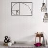 Homemania Wall Decoration Golden Ratio 53x35 cm Steel Black
