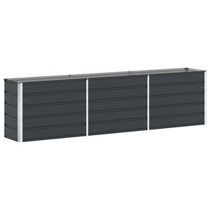 vidaXL Planter Anthracite 290 x 90 x 77 cm Galvanised Steel