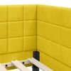 vidaXL Corner Bed Frame with Headboard Yellow 90 x 200 cm Velvet