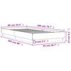 vidaXL Bed Frame without Mattress with LED Lights Grey Sonoma 90x200 cm