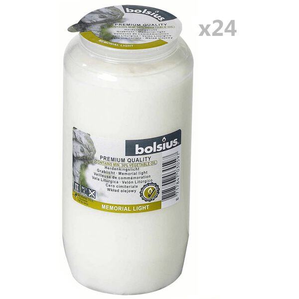 Bolsius Memorial Lights Compo No 7 24 pcs Transparent