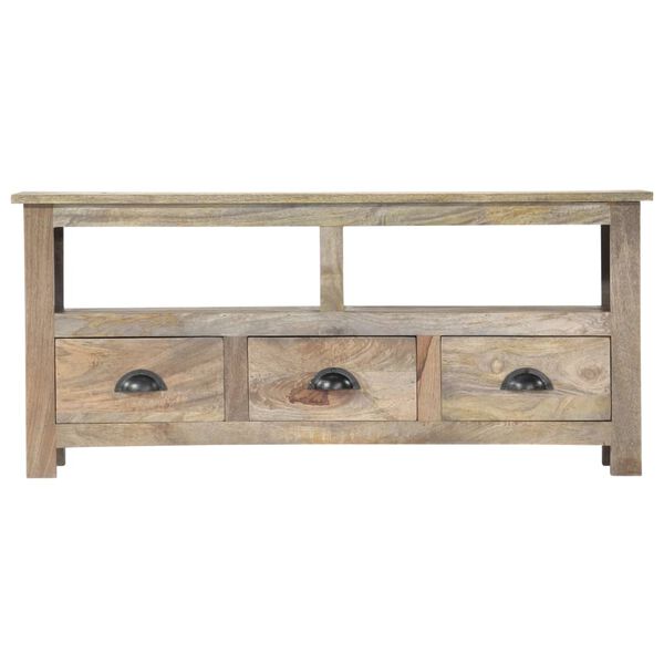vidaXL TV Cabinet 110x30x50 cm Solid Mango Wood