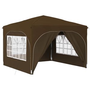 vidaXL Pop-up Party Tent 290 x 290 x 245 cm Taupe