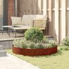 vidaXL Planter Ring Brown 120 x 120 x 20 cm Weathering Steel