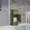 vidaXL Parcel Drop Box Olive green 44.5 x 29 x 110.5 cm Steel