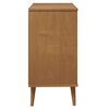 vidaXL Drawer Cabinet MOLDE Brown 80x40x80 cm Solid Wood Pine