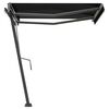 vidaXL Freestanding Manual Retractable Awning 300x250 cm Anthracite