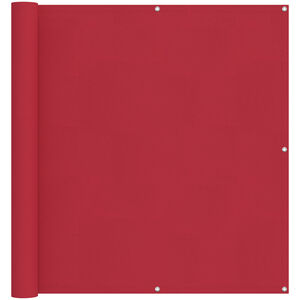 vidaXL Balcony Screen Red 110 x 800 cm Oxford Fabric