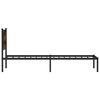 vidaXL Metal Bed Frame without Mattress Smoked Oak 107x203 cm