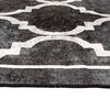 vidaXL Rug Washable Black and White 160x230 cm Anti Slip