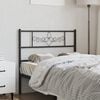 vidaXL Metal Replace Headboard Black 90 cm