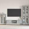 vidaXL Sideboard with Shelf FLORIN Concrete Grey 55.5 x 29 x 103 cm