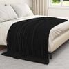 vidaXL Throw Blanket Black 200 x 150 cm Fleece