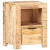 vidaXL Bedside Cabinet 40x30x50 cm Rough Mango Wood