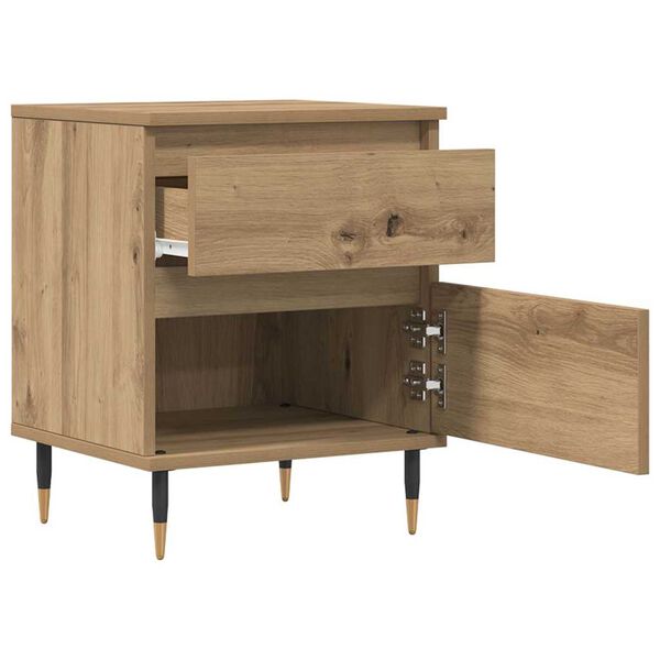 vidaXL Bedside Cabinets 2 pcs Artisan Oak 40x35x50 cm Engineered Wood