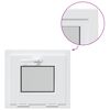 vidaXL Basement Window Internal Colour White RISOR 50 x 45 cm