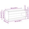 vidaXL Hall Bench with Cushion with Shelf White 103 x 38 x 45 cm