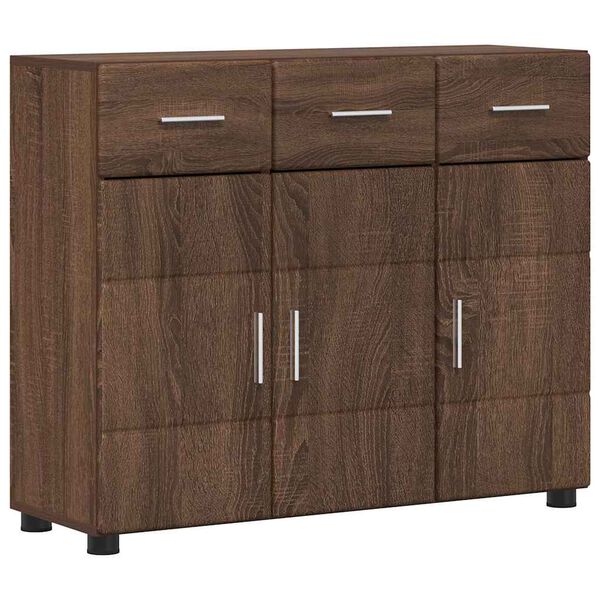 vidaXL Sideboard Brown Oak 88.5 x 30.5 x 73 cm Engineered Wood