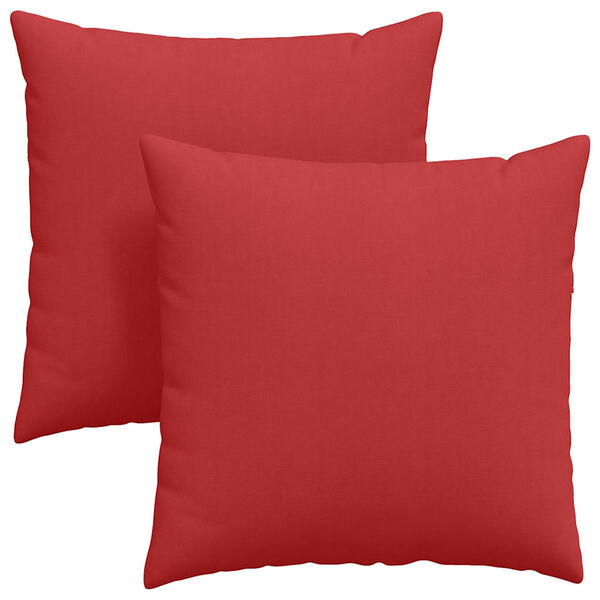 vidaXL Sofa Pillows 2 pcs Red 60 x 60 cm Fabric