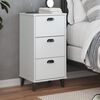 vidaXL Bedside Cabinet VIKEN White Engineered Wood