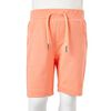 Kids' Shorts with Drawstring Neon Orange 104