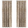 vidaXL Velvet Curtains 2 pcs Champagne 260 x 140 cm Velvet