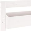 vidaXL Wall Planter 3-Tier 60x18.5x110 cm White Solid Wood Pine