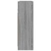 vidaXL Bathroom Mirror Cabinet Grey Sonoma 62.5x20.5x64 cm Engineered Wood