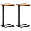 vidaXL Side Tables 2 pcs 31.5x24.5x64.5 Solid Acacia Wood