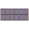 vidaXL 6-Panel Room Divider Dark Blue 420x180 cm