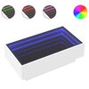 vidaXL Coffee Table with LED White 90x50x30 cm Engineered Wood