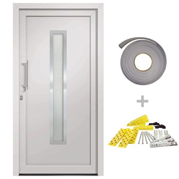 vidaXL Front Door White 88x200 cm