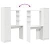 vidaXL Desk 2 pcs White