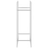 vidaXL Firewood Rack 80x28x86 cm Stainless Steel