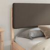 vidaXL Bed Frame with Upholstered Headboard Taupe 180 x 200 cm