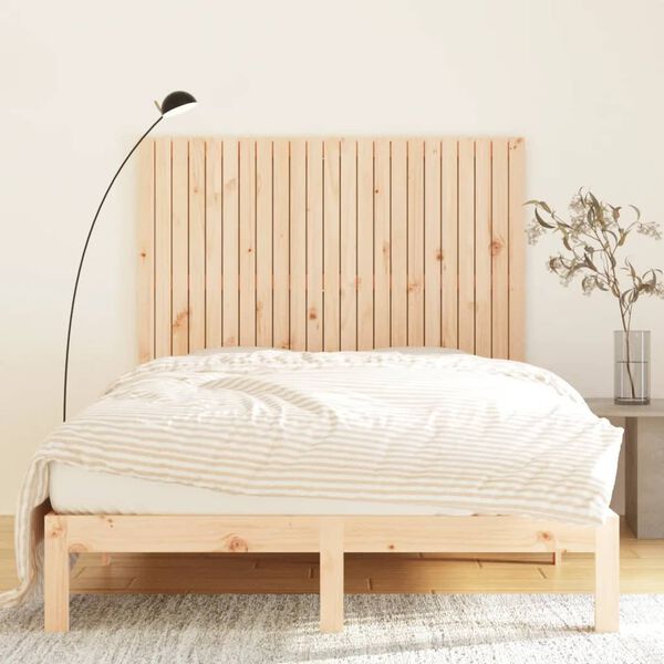 vidaXL Wall Headboard 146.5x3x110 cm Solid Wood Pine