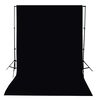 vidaXL Backdrop Cotton without Stand Black 300x300 cm