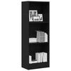 vidaXL Bookcase Black Oak 40x24x109 cm Engineered Wood