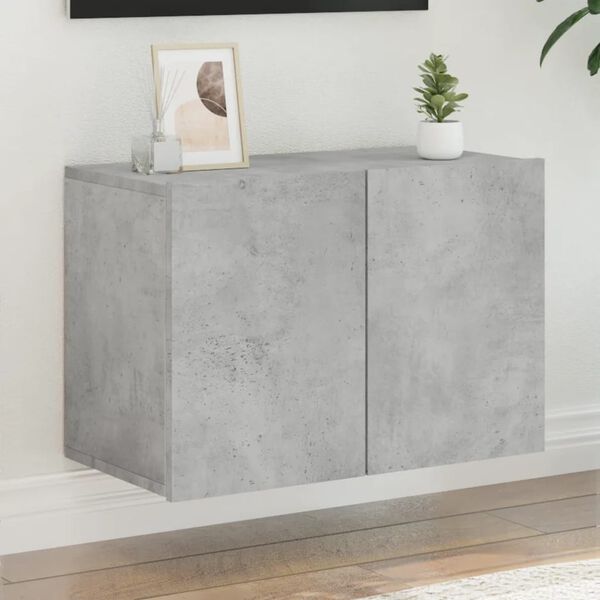 vidaXL TV Cabinet Wall-mounted Concrete Grey 60x30x41 cm