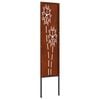 vidaXL Garden Privacy Screen Rusty 32 x 140 cm Weathering steel