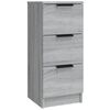 vidaXL Sideboards 3 pcs Grey Sonoma Engineered Wood