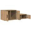 vidaXL Storage Cabinet 2 pcs Artisan Oak 127 x 41 x 40 cm