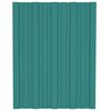 vidaXL Roof Panel 12 pcs Green 60 x 45 cm Galvanised steel