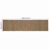 vidaXL Area Rugs Rectangular Grey 80 x 400 cm Jute