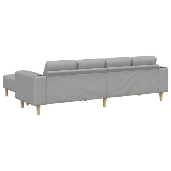 vidaXL Sofa Set Cloud grey Fabric