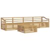 vidaXL Outdoor Sofa Set 5 pcs White Solid Acacia Wood