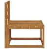 vidaXL Outdoor Middle Sofa Solid Acacia Wood Natural 59 x 63 x 73 cm