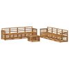 vidaXL Outdoor Sofa Set 9 pcs Natural